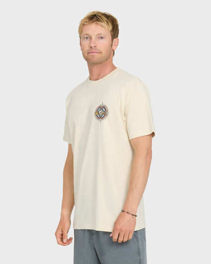 Shooting Star Short Sleeve Knit T-Shirt - Bone White