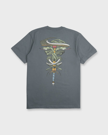 Serpents Short Sleeve Knit T-Shirt - Iron Gate