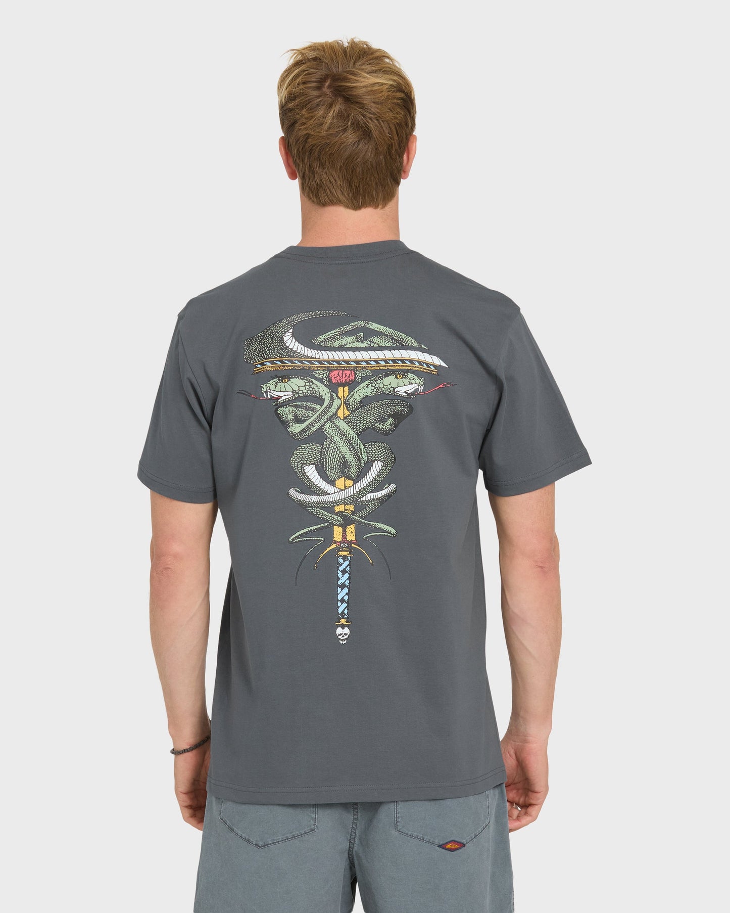 Serpents Short Sleeve Knit T-Shirt - Iron Gate