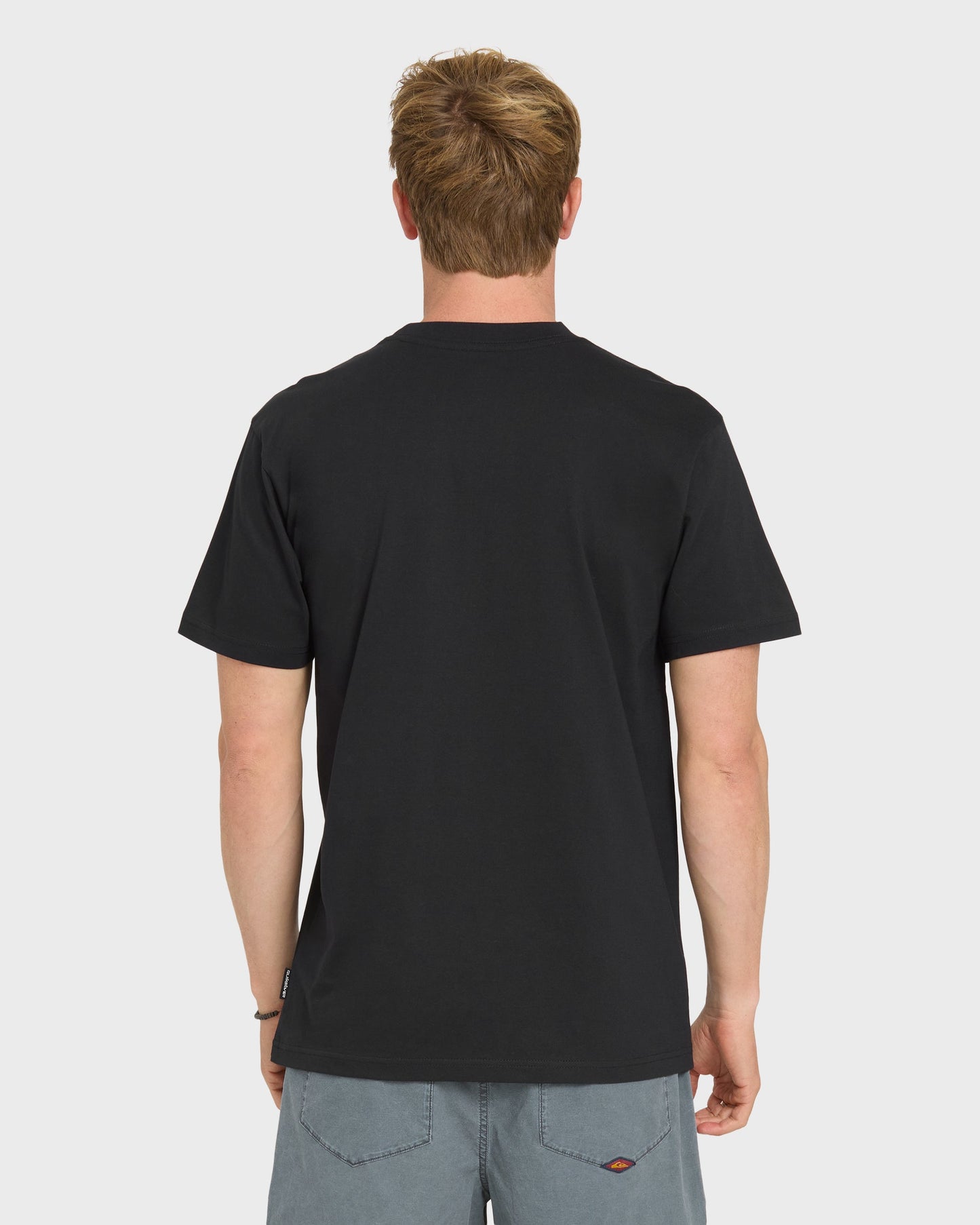 Thick To Thin Short Sleeve Knit T-Shirt - Black