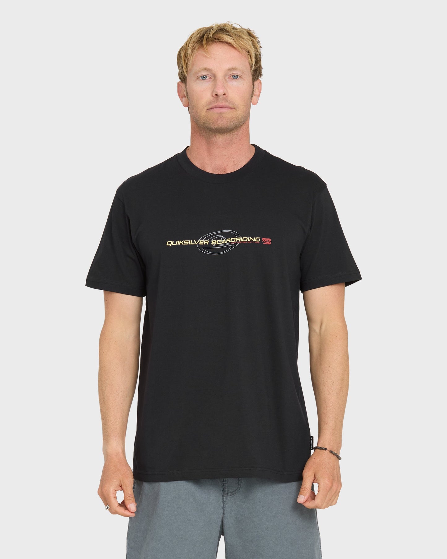 Thick To Thin Short Sleeve Knit T-Shirt - Black