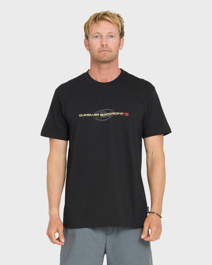 Thick To Thin Short Sleeve Knit T-Shirt - Black