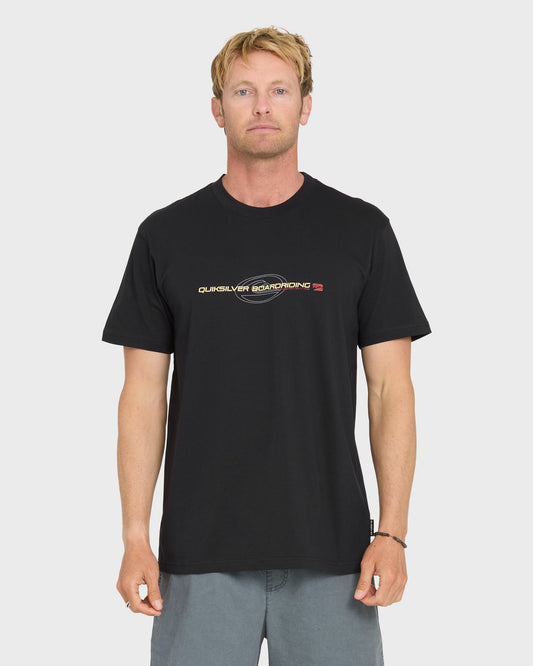 Thick To Thin Short Sleeve Knit T-Shirt - Black