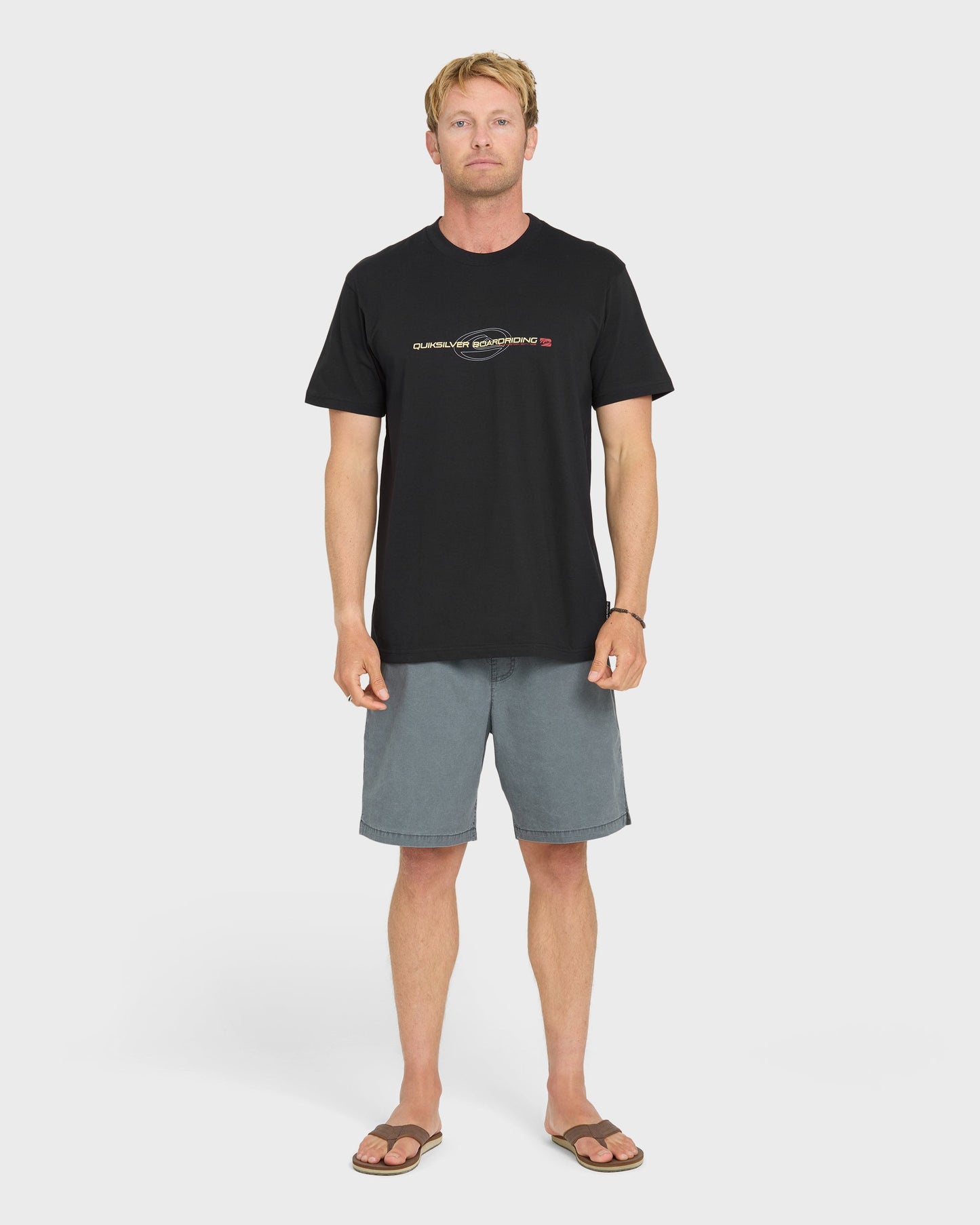 Thick To Thin Short Sleeve Knit T-Shirt - Black