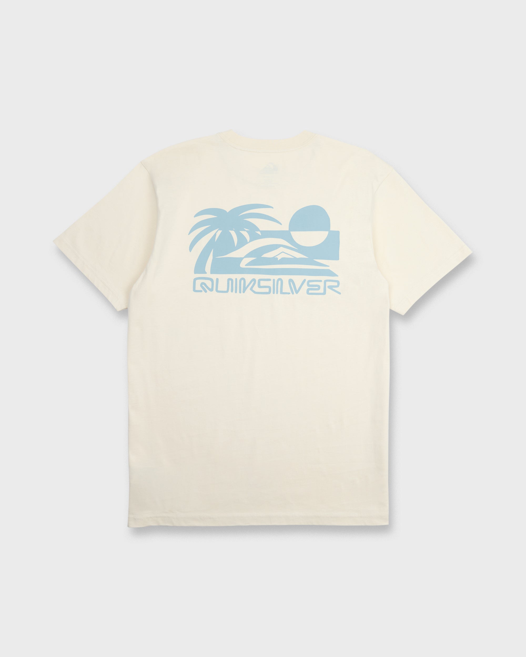 Reverse Cut Classic Short Sleeve Cotton T-Shirt - Bone White