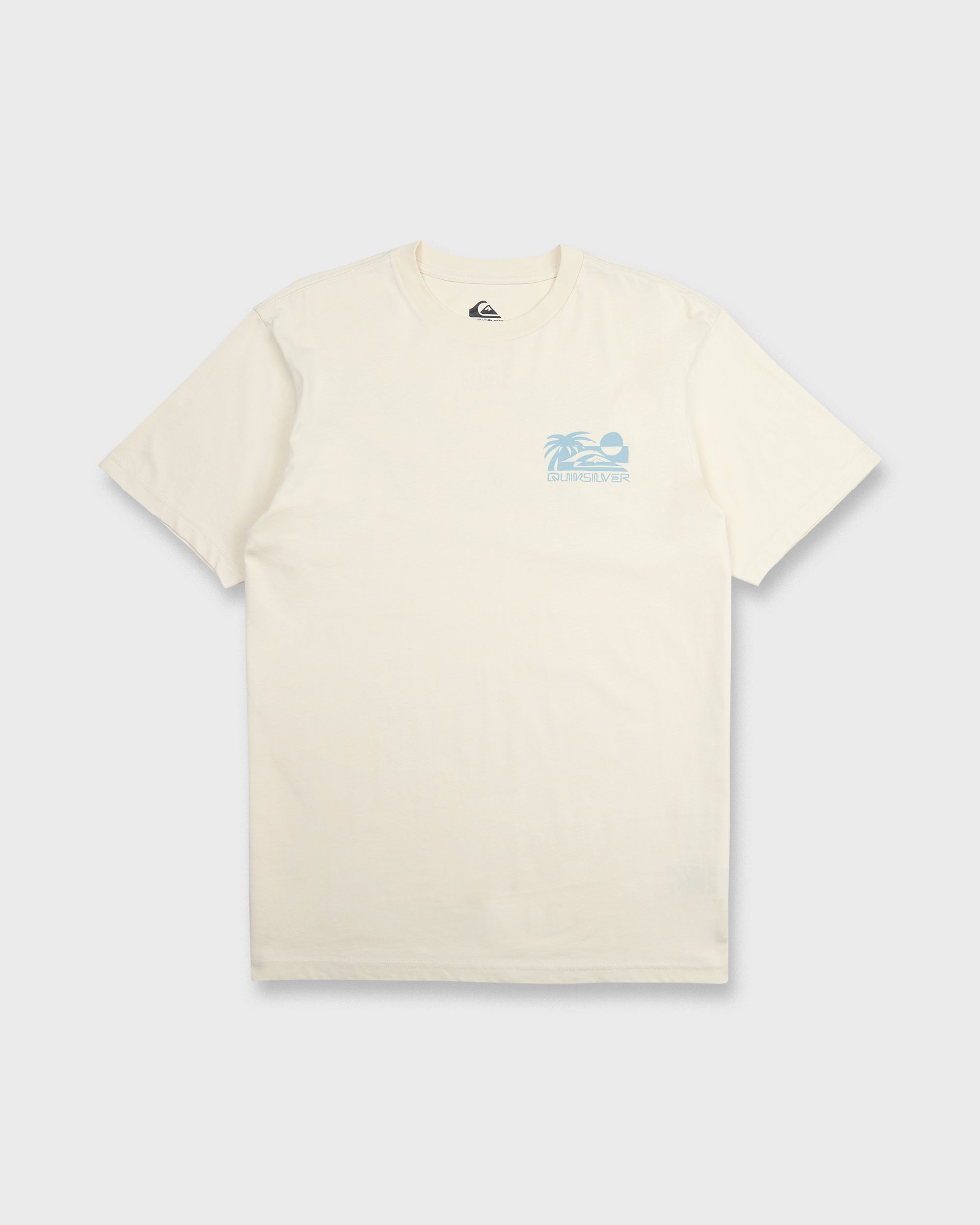 Reverse Cut Classic Short Sleeve Cotton T-Shirt - Bone White
