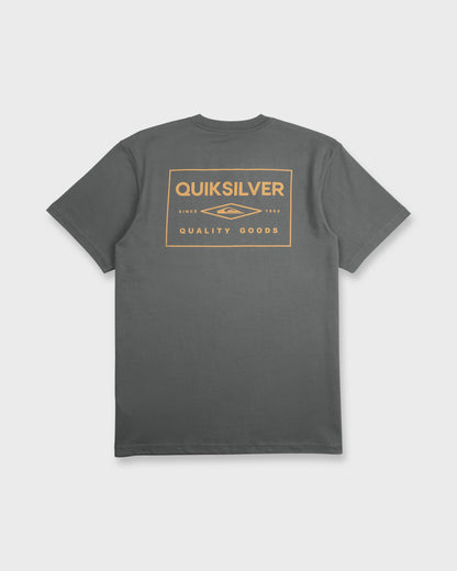 Stamped Short Sleeve Knit T-Shirt - Iron Gate
