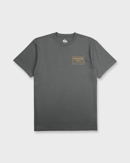 Stamped Short Sleeve Knit T-Shirt - Iron Gate