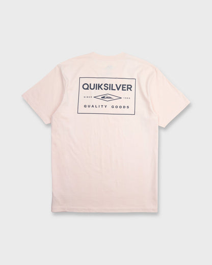 Stamped Short Sleeve Knit T-Shirt - Rosewater