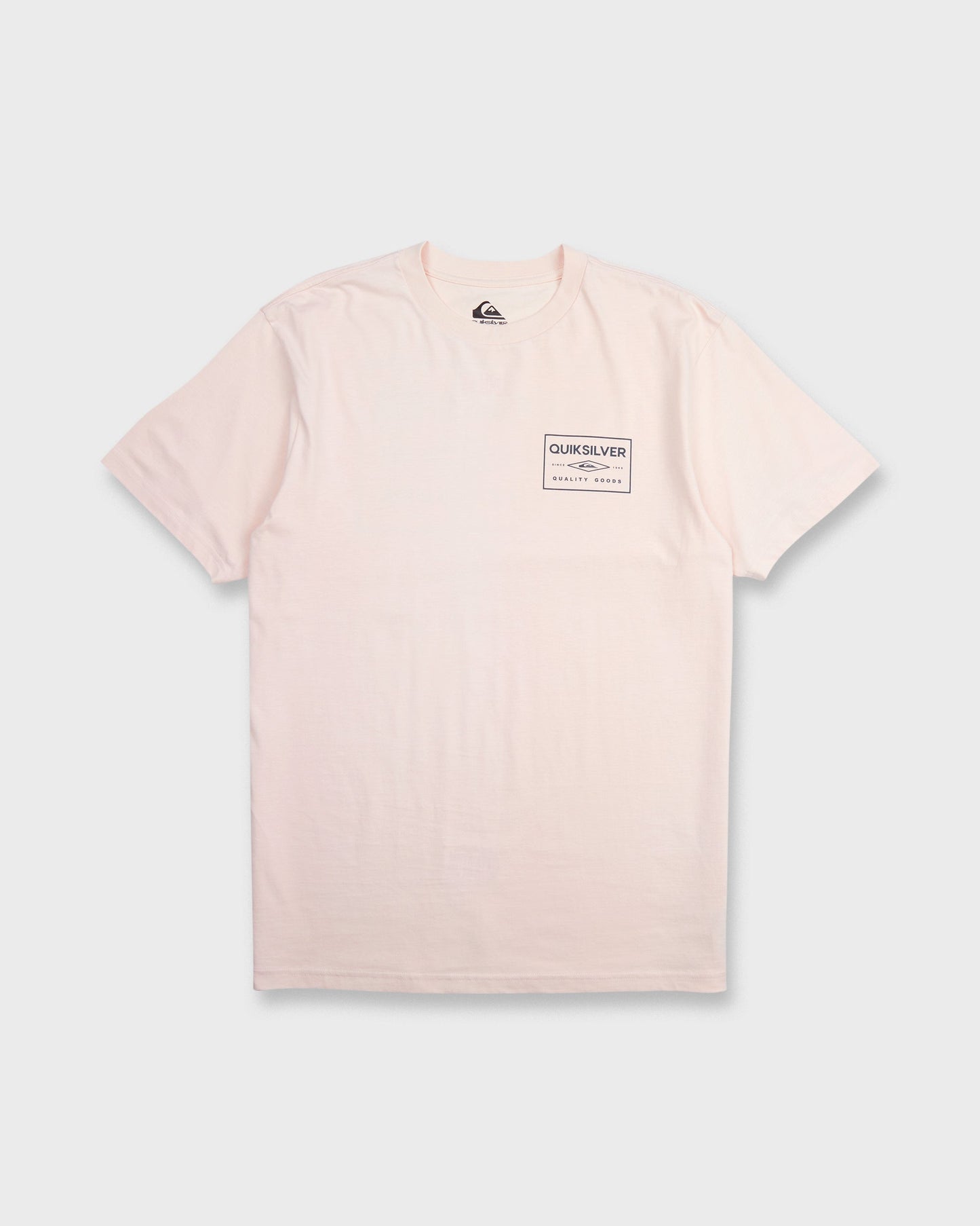 Stamped Short Sleeve Knit T-Shirt - Rosewater