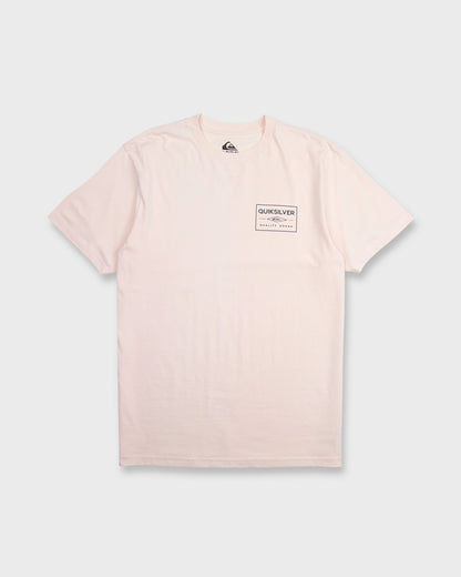 Stamped Short Sleeve Knit T-Shirt - Rosewater