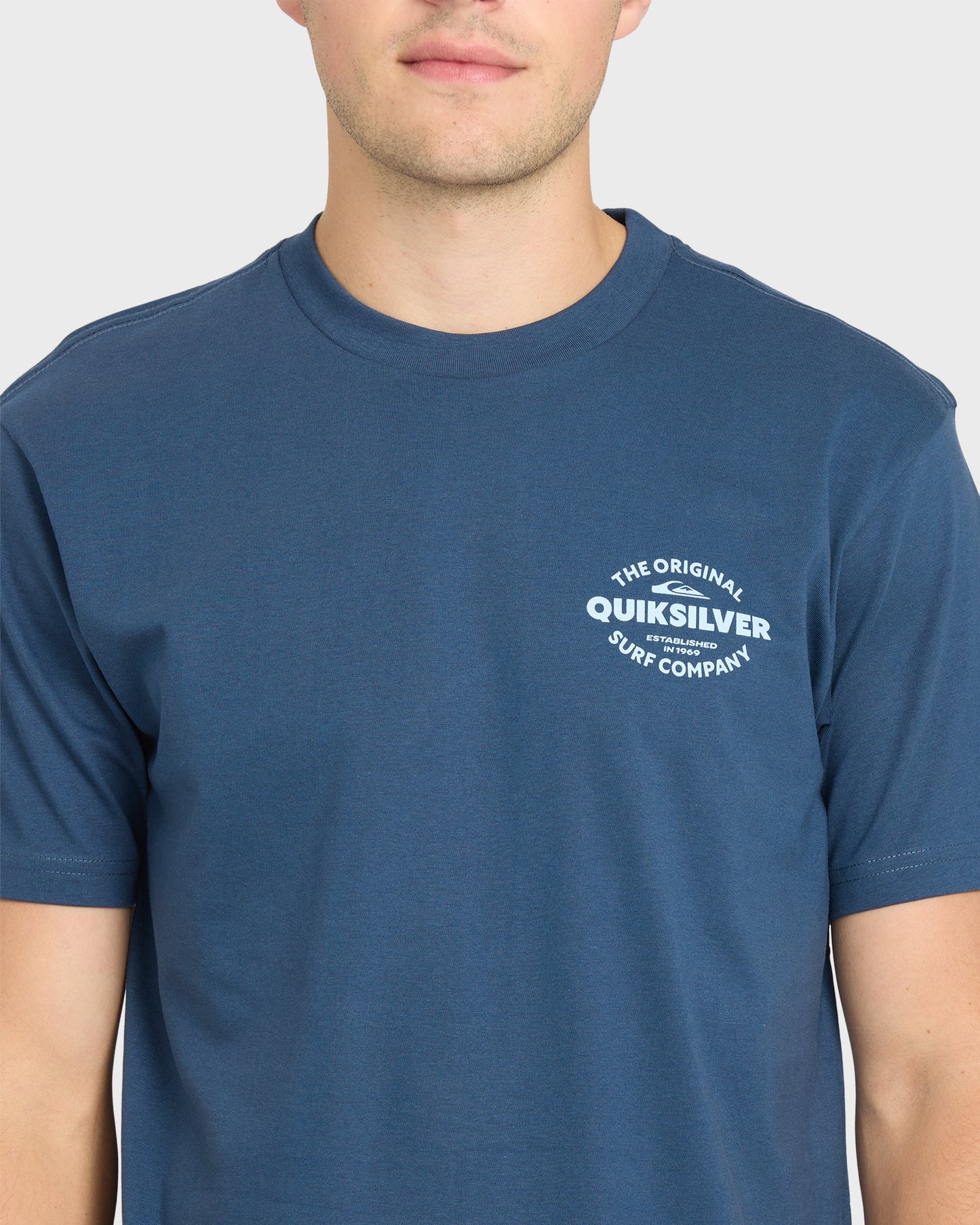 The Shed Short Sleeve Cotton T-Shirt - Dark Denim