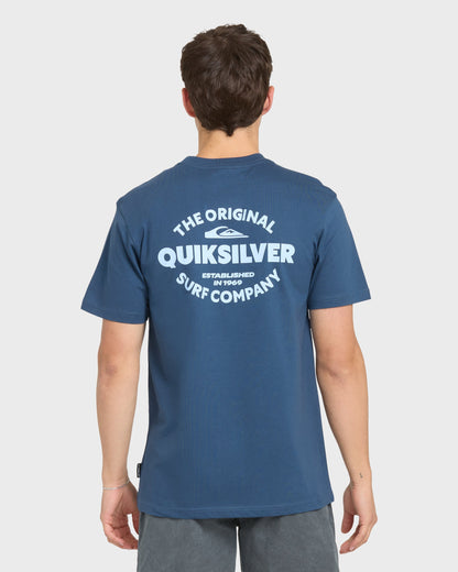 The Shed Short Sleeve Cotton T-Shirt - Dark Denim