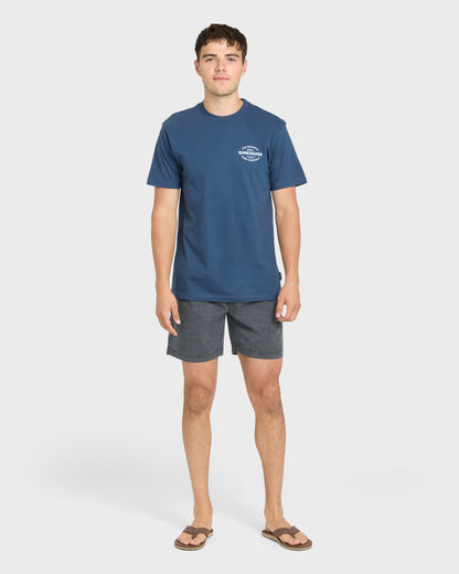 The Shed Short Sleeve Cotton T-Shirt - Dark Denim