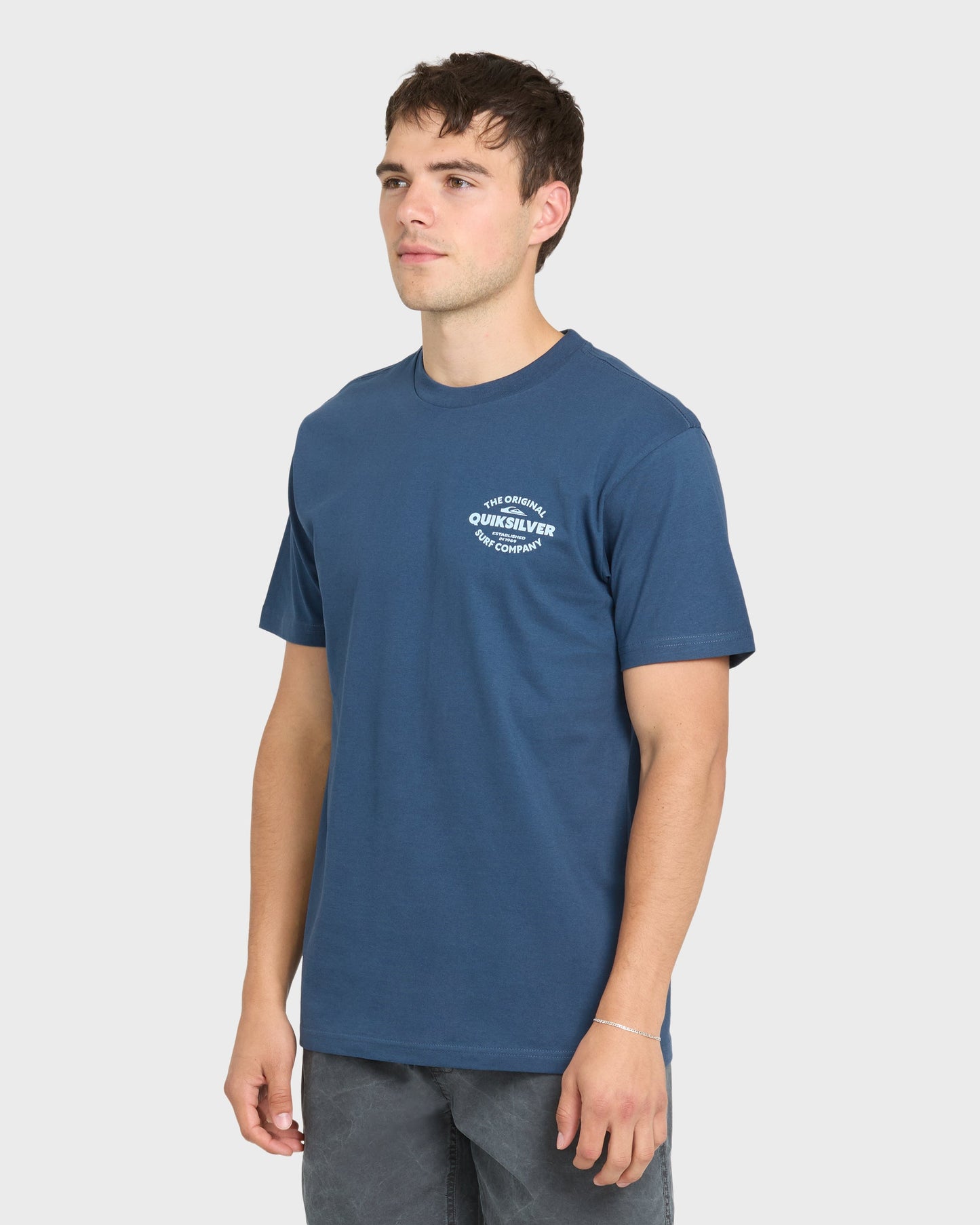 The Shed Short Sleeve Cotton T-Shirt - Dark Denim