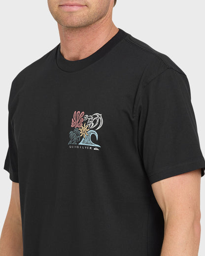 Collage Classic Short Sleeve Knit T-Shirt - Black