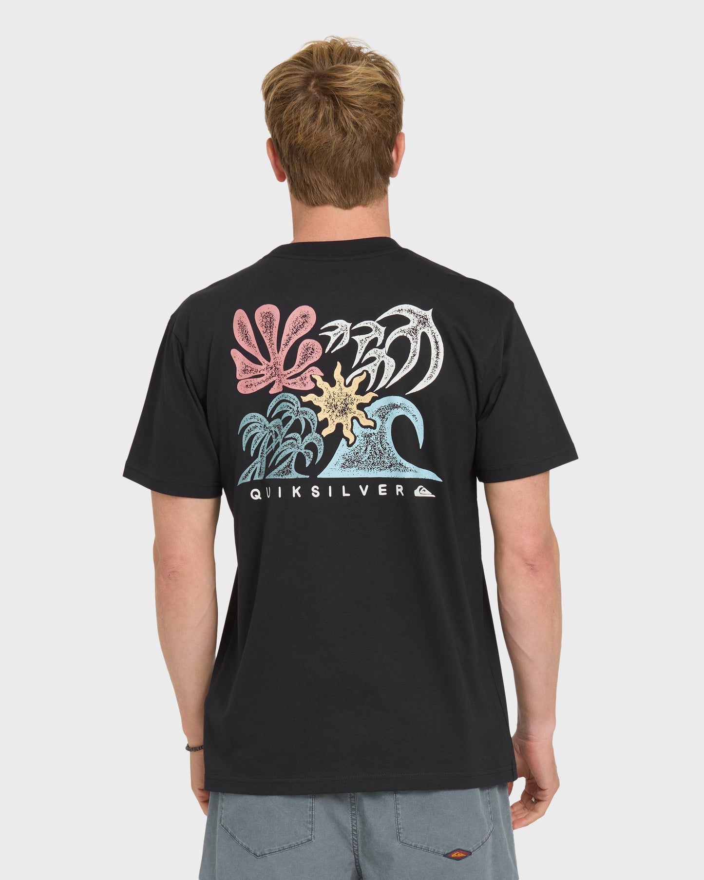 Collage Classic Short Sleeve Knit T-Shirt - Black