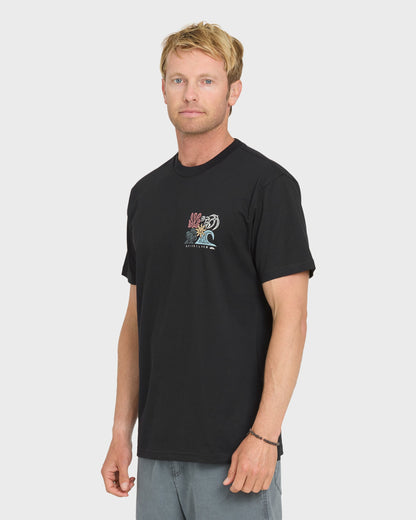 Collage Classic Short Sleeve Knit T-Shirt - Black
