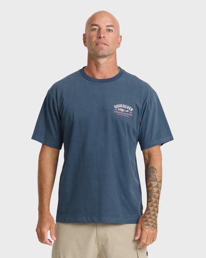 Waterman Lure Shop Classic Short Sleeve Knit T-Shirt - Dark Denim