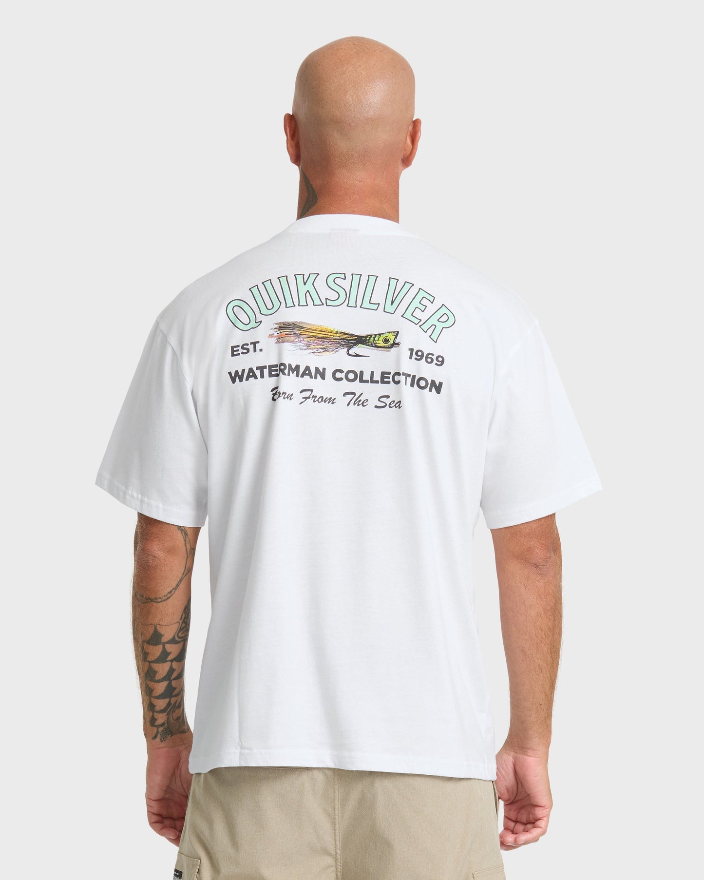 Waterman Lure Shop Classic Short Sleeve Knit T-Shirt - White