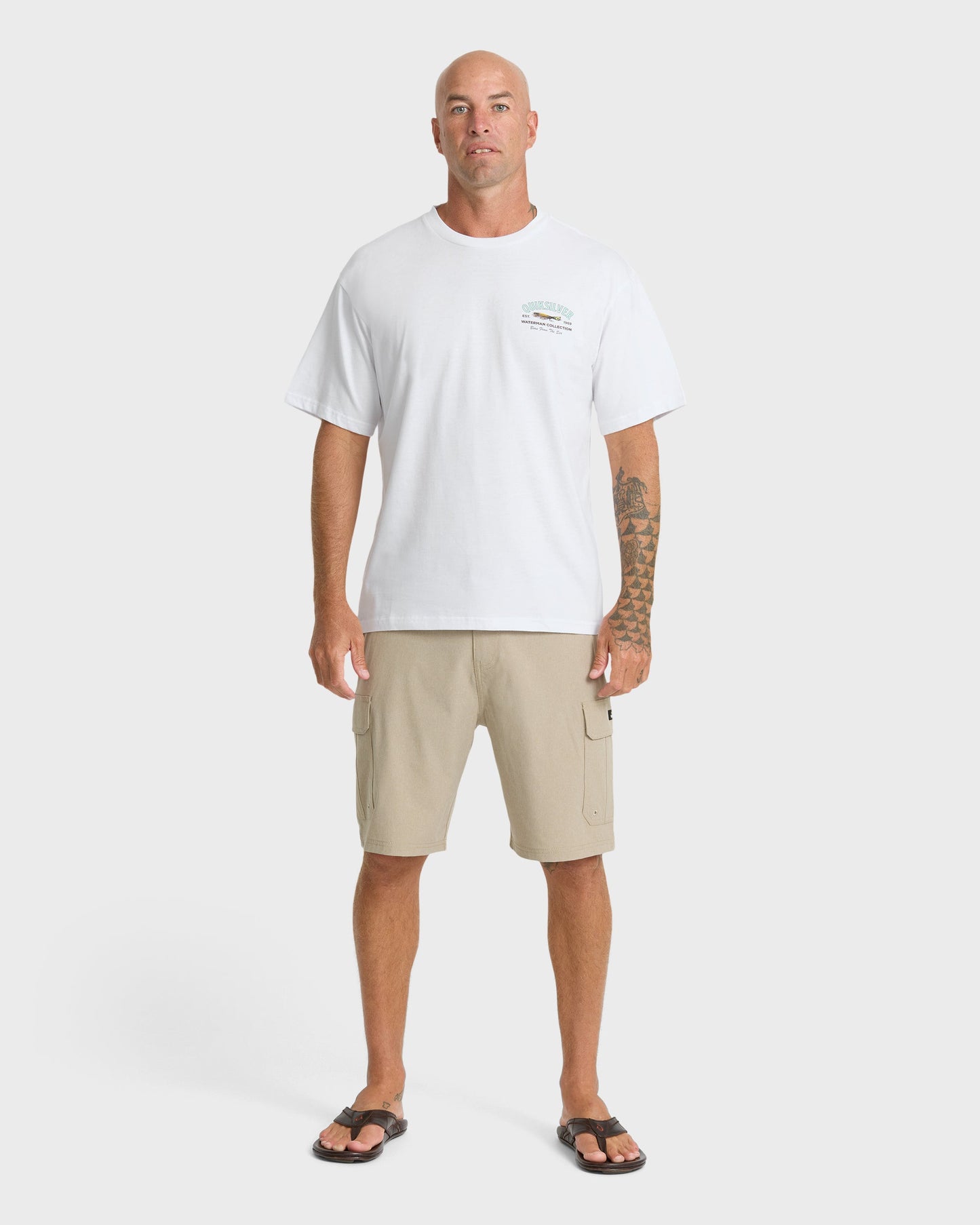 Waterman Lure Shop Classic Short Sleeve Knit T-Shirt - White