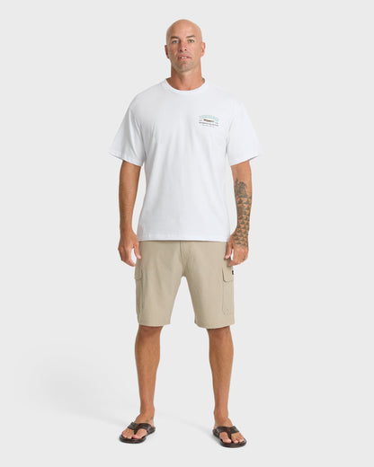 Waterman Lure Shop Classic Short Sleeve Knit T-Shirt - White
