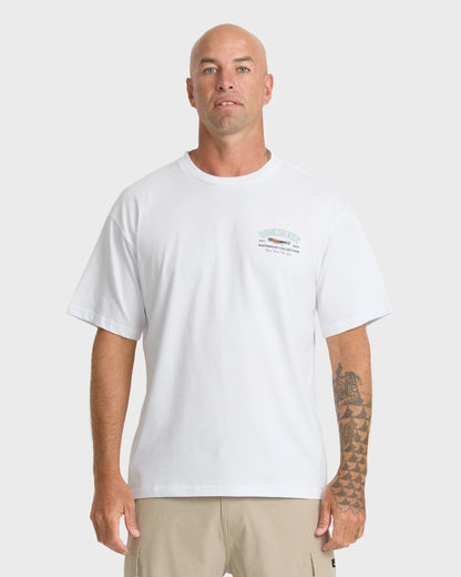 Waterman Lure Shop Classic Short Sleeve Knit T-Shirt - White