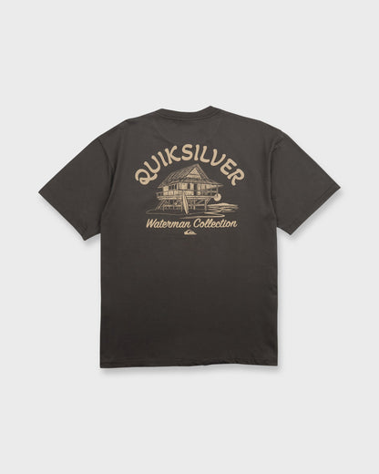 Waterman Tiki Hut Short Sleeve Cotton T-Shirt - Phantom