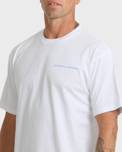 Waterman Angler Classic Short Sleeve Cotton T-Shirt - White