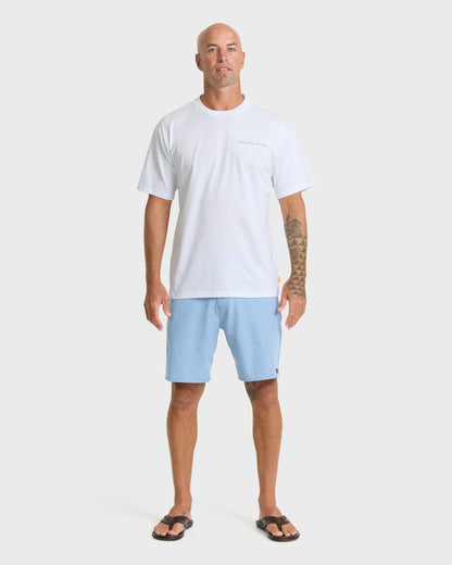 Waterman Angler Classic Short Sleeve Cotton T-Shirt - White