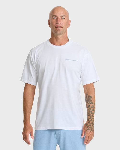 Waterman Angler Classic Short Sleeve Cotton T-Shirt - White