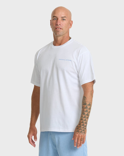 Waterman Angler Classic Short Sleeve Cotton T-Shirt - White
