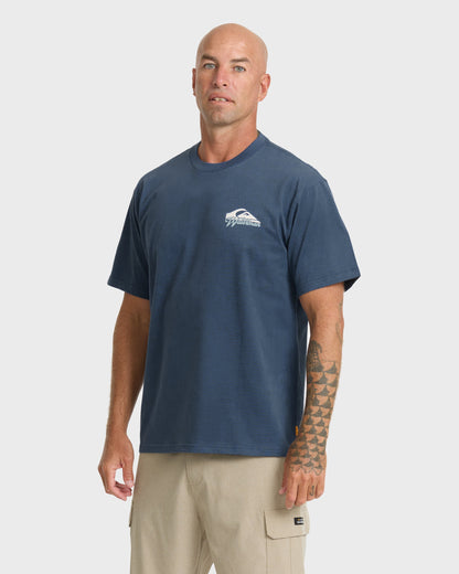 Waterman Bottle Life Classic Short Sleeve Cotton T-Shirt - Dark Denim