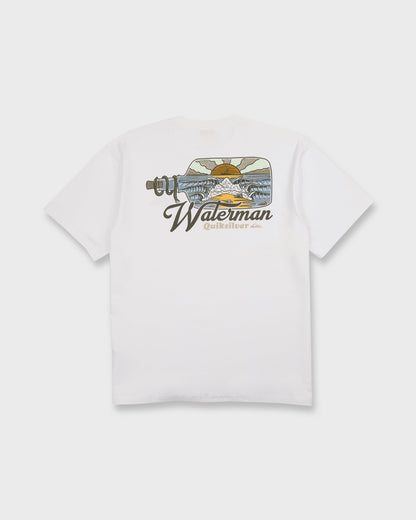 Waterman Bottle Life Classic Short Sleeve Cotton T-Shirt - White