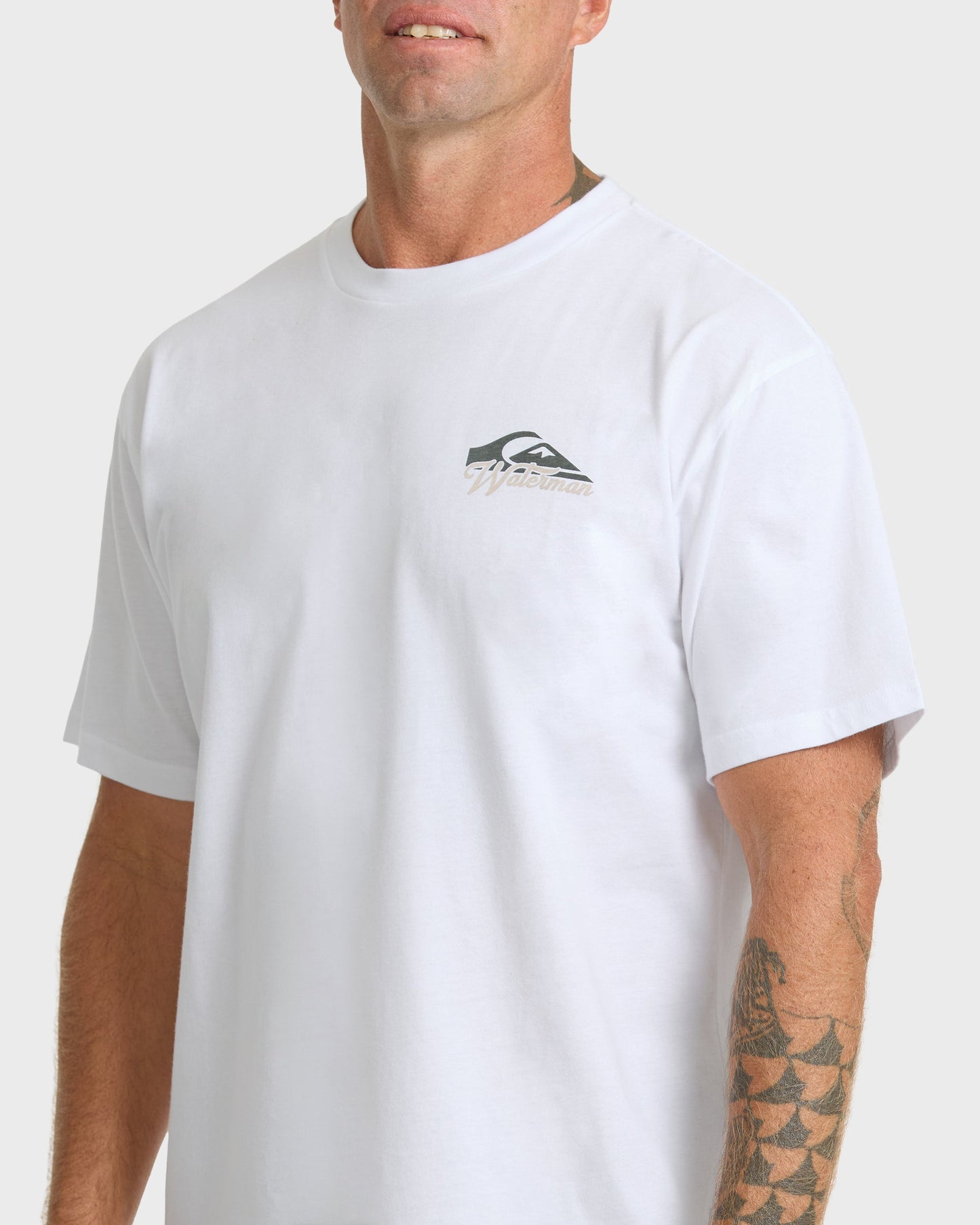 Waterman Bottle Life Classic Short Sleeve Cotton T-Shirt - White