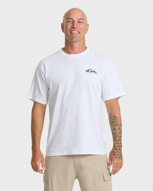 Waterman Bottle Life Classic Short Sleeve Cotton T-Shirt - White