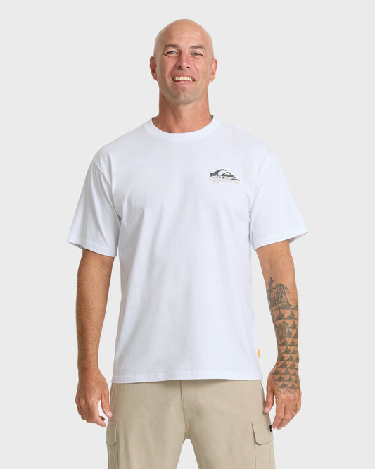 Waterman Bottle Life Classic Short Sleeve Cotton T-Shirt - White