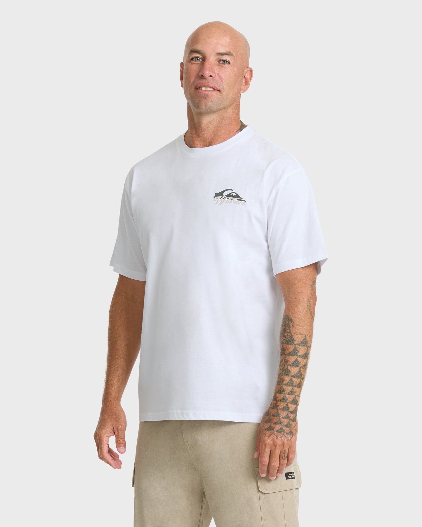 Waterman Bottle Life Classic Short Sleeve Cotton T-Shirt - White