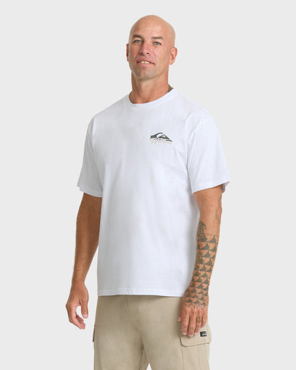 Waterman Bottle Life Classic Short Sleeve Cotton T-Shirt - White