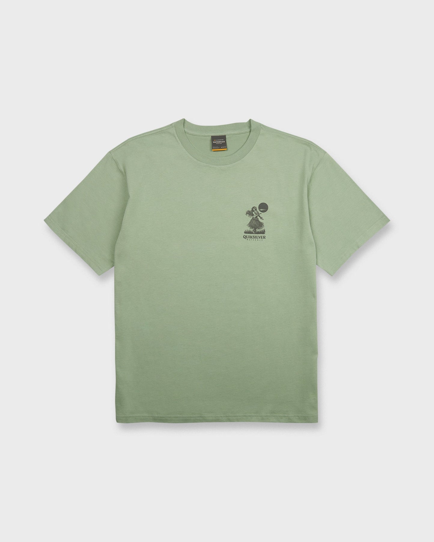 Waterman Lei'd Back Short Sleeve Cotton T-Shirt - Lily Pad