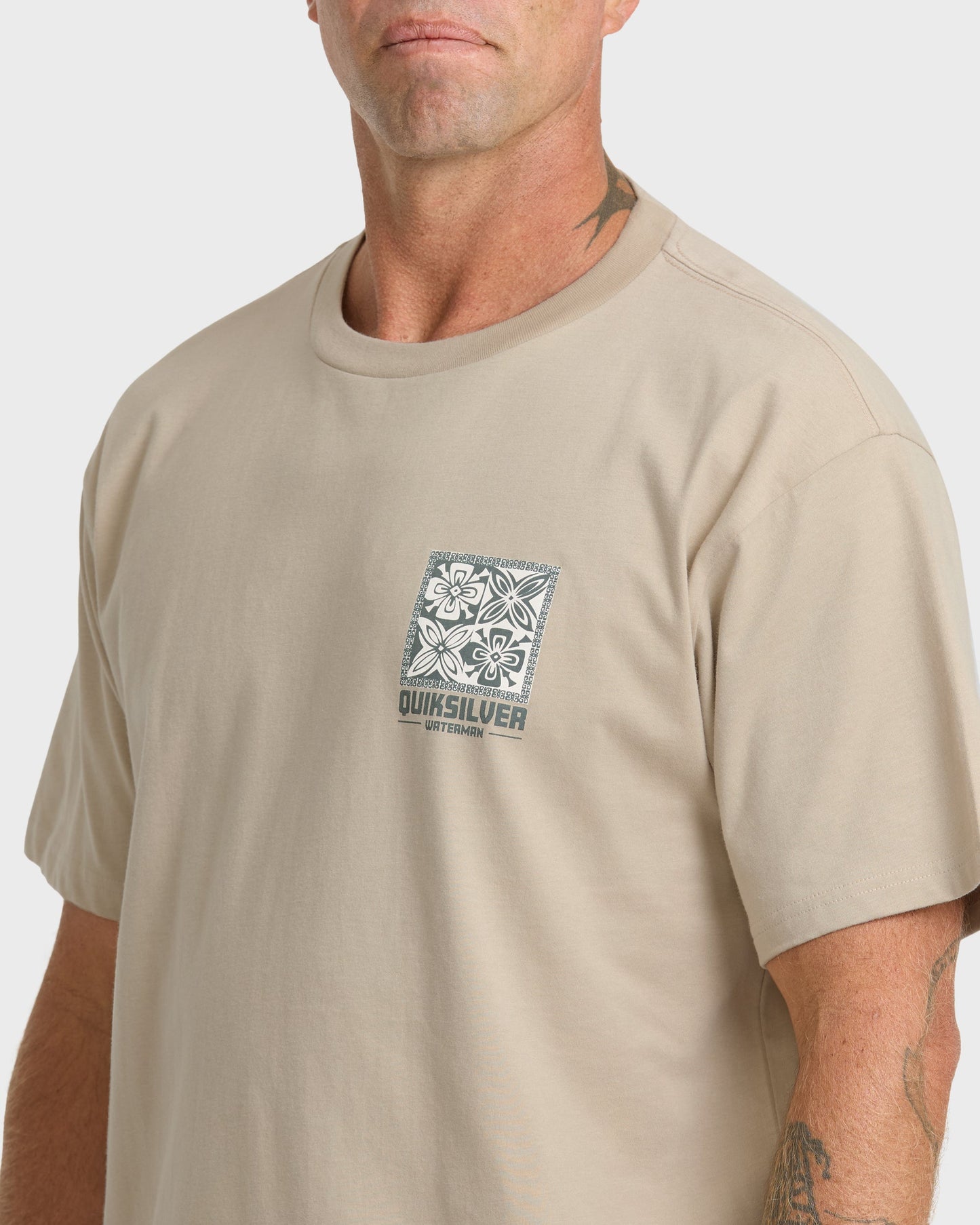 Waterman In The Elements Classic Short Sleeve Cotton T-Shirt - Plaza Taupe