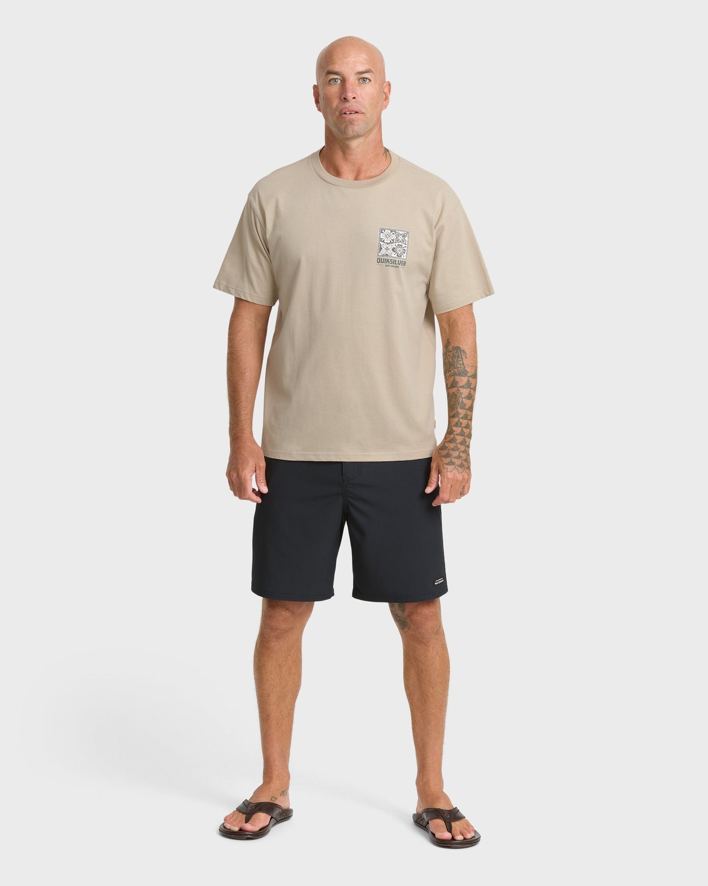 Waterman In The Elements Classic Short Sleeve Cotton T-Shirt - Plaza Taupe