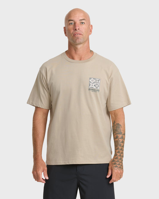 Waterman In The Elements Classic Short Sleeve Cotton T-Shirt - Plaza Taupe