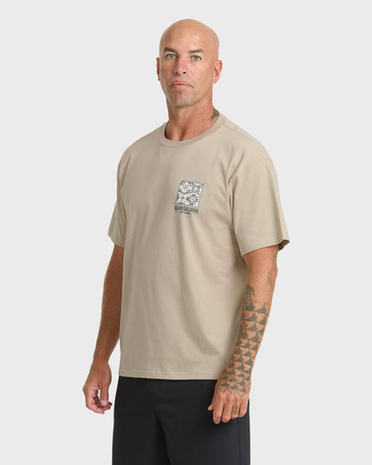Waterman In The Elements Classic Short Sleeve Cotton T-Shirt - Plaza Taupe