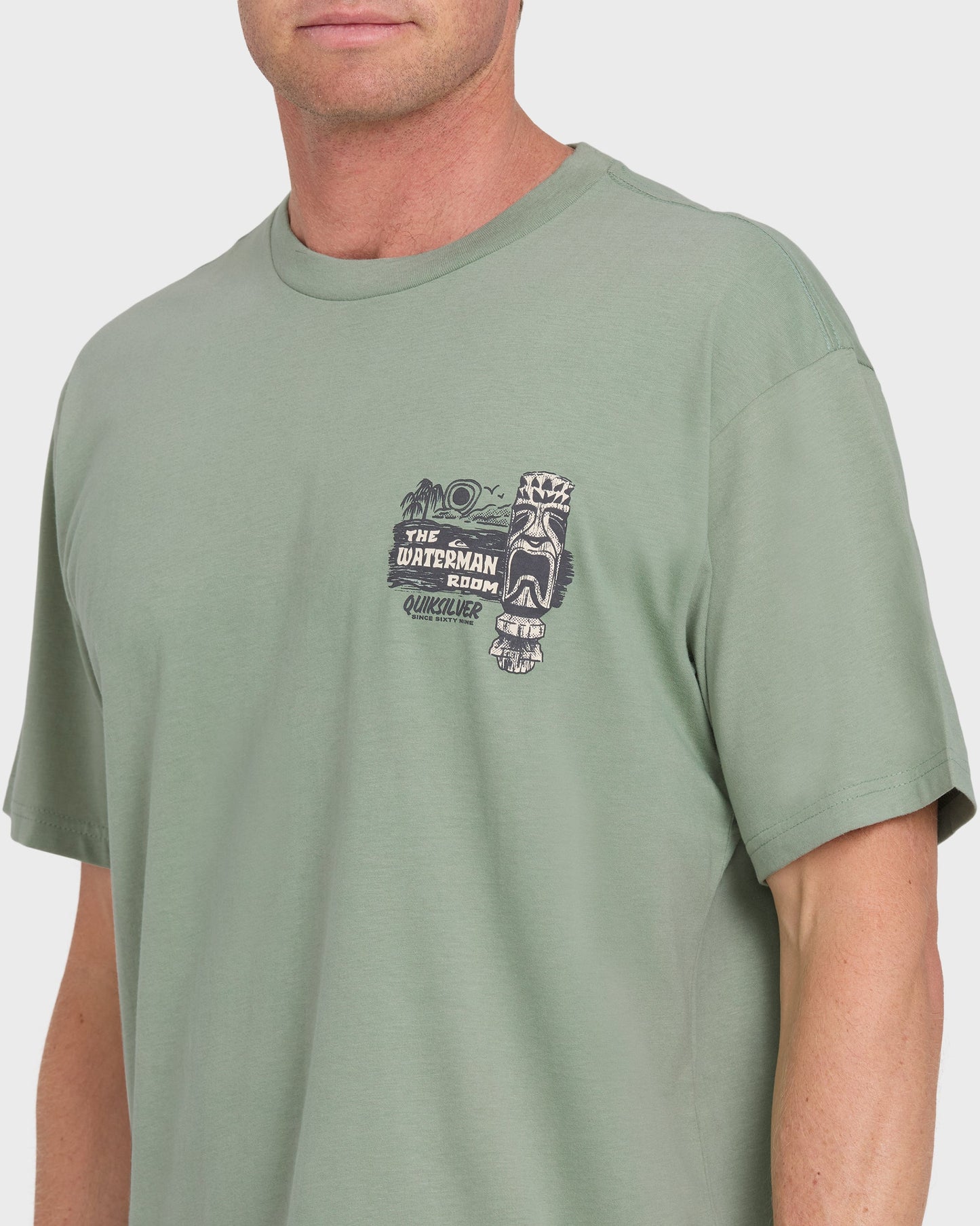 Waterman Room Classic Short Sleeve Cotton T-Shirt - Lily Pad