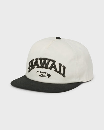 Hawaii World 5-Panel Snapback Hat - Snow White