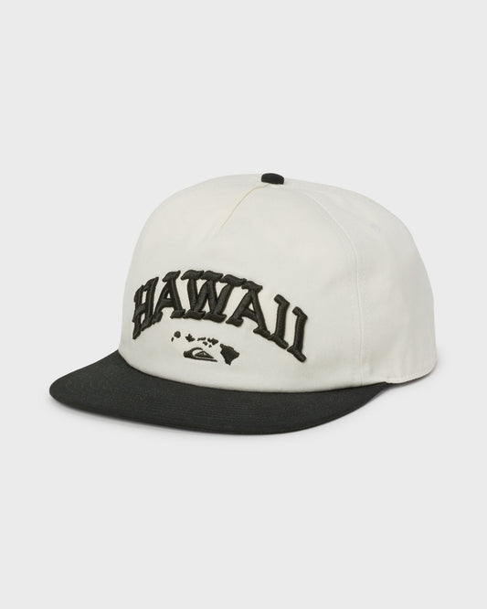Hawaii World 5-Panel Snapback Hat - Snow White