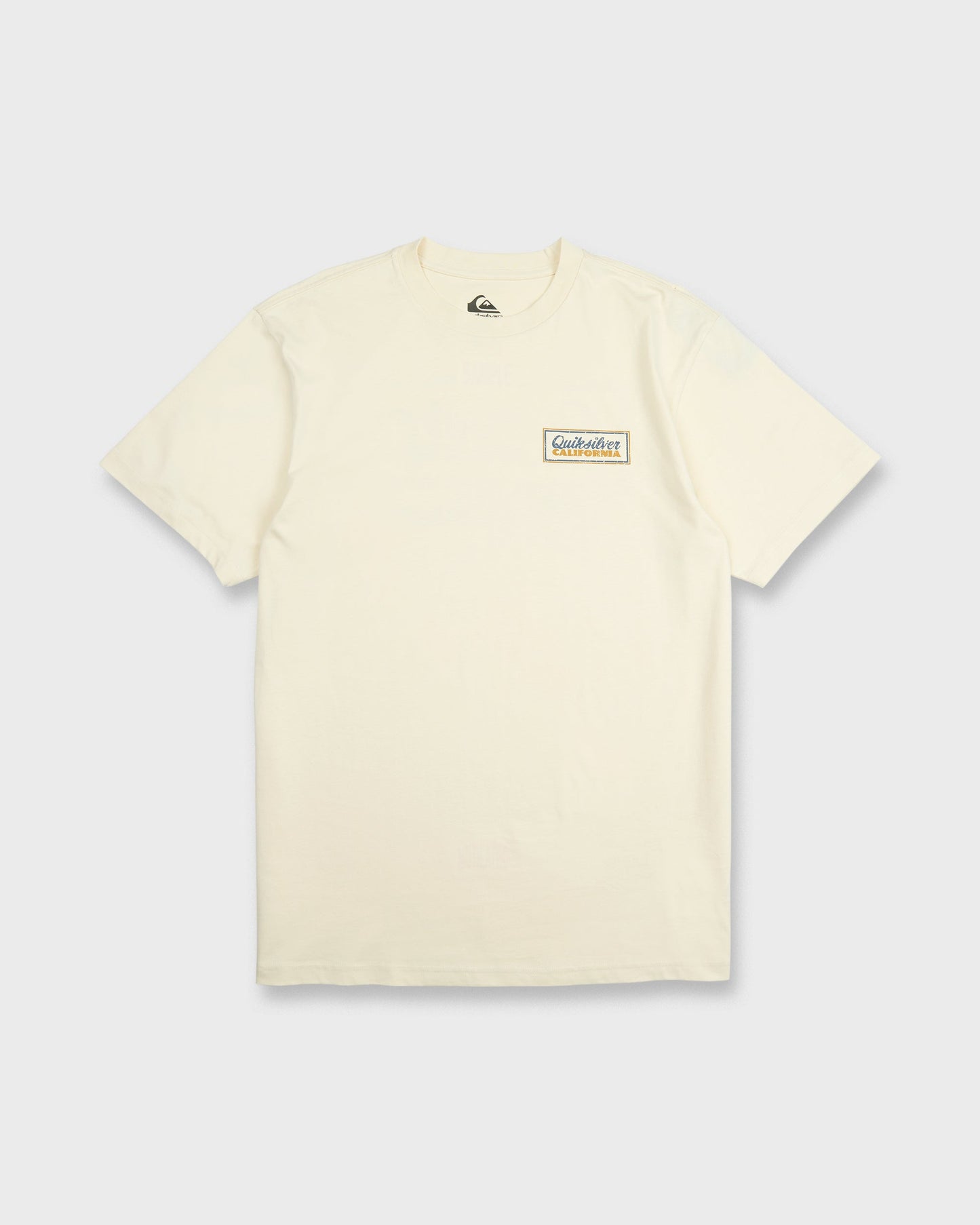 California Quiver Short Sleeve Cotton T-Shirt - Bone White