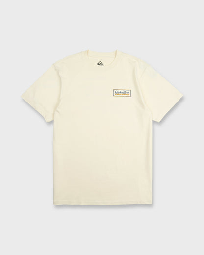 California Quiver Short Sleeve Cotton T-Shirt - Bone White