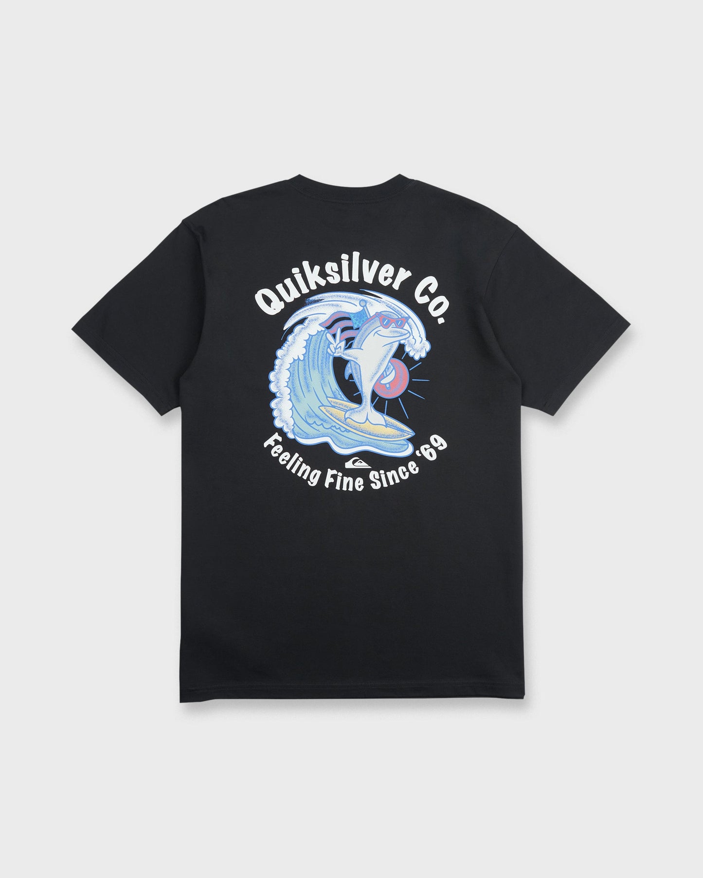 Patriot Dolphin Short Sleeve Knit T-Shirt - Black